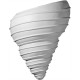 10 1/8W x 5 1/2D x 12 1/2H Spiral Shell Wall Sconce