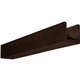 12"W x 12"H x 18'L 3-Sided (U-beam) Sandstone Endurathane Faux Wood Ceiling Beam, Espresso Finish