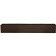 12"W x 12"H x 18'L 3-Sided (U-beam) Sandstone Endurathane Faux Wood Ceiling Beam, Espresso Finish