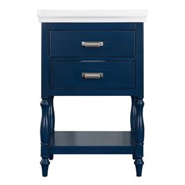 CHERIE 24" ROYAL BLUE BATHROOM VANITY COMBO