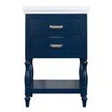 CHERIE 24" ROYAL BLUE BATHROOM VANITY COMBO