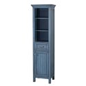 BRANTLEY 19″ X 70″ LINEN CABINET - Harbor Blue Finish