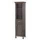 BRANTLEY 19″ X 70″ LINEN CABINET - Distressed Grey Finish