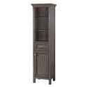 BRANTLEY 19″ X 70″ LINEN CABINET - Distressed Grey Finish