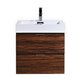 Bliss 24" Walnut Wall Mount Modern Bathroom Vanity