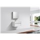 Fitto 32" High Gloss White Wall Mount Modern Bathroom Vanity