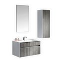 Fitto 32" Ash Gray Wall Mount Modern Bathroom Vanity