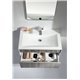Fitto 32" Ash Gray Wall Mount Modern Bathroom Vanity