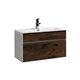 Fitto 32" Rose Wood Wall Mount Modern Bathroom Vanity