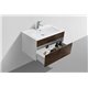 Fitto 32" Rose Wood Wall Mount Modern Bathroom Vanity