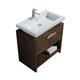Levi 32" Rose Wood Modern Bathroom Vanity w/ Cubby Hole
