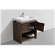 Levi 32" Rose Wood Modern Bathroom Vanity w/ Cubby Hole