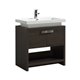 Levi 32" Gray Oak Modern Bathroom Vanity w/ Cubby Hole