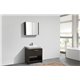Levi 32" Gray Oak Modern Bathroom Vanity w/ Cubby Hole