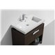 Levi 32" Gray Oak Modern Bathroom Vanity w/ Cubby Hole
