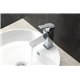 Aqua Piazza Single Lever Bathroom Vanity Faucet - Chrome