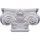 Small Empire Capital with Necking&nbsp;(Fits Pilasters up to 7 3/4W x 3/4D)