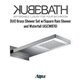 Aqua DUO Brass Shower Set with Square Rain Shower and Waterfall and 4 Body Jets