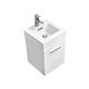 Bliss 16" High Gloss White Wall Mount Modern Bathroom Vanity