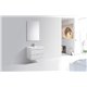Bliss 30" High Gloss White Wall Mount Modern Bathroom Vanity