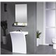Sette 24" Acrylic Pedestal Sink