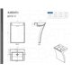 Sette 24" Acrylic Pedestal Sink