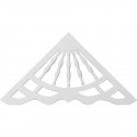 62W x 33 1/8H x 1P 12/12 Pitch Ashford Gable Pediment