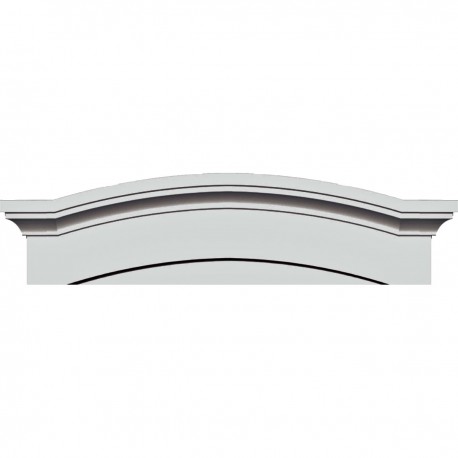 45 1/2W x 14 3/4H x 1 1/8P Massive Emery Pediment