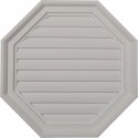22W x 22H x 2 1/8P Octagon Gable Vent Louver Decorative