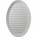 24 1/2W x 37H Vertical Oval Gable Vent Louver Decorative