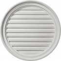 24W x 24H Round Gable Vent Louver Decorative