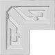 3 3/8W x 3 3/8H x 7/8P Eris Key Panel Moulding Corner