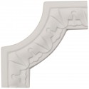 4W x 4H x 1/2P Nexus Acanthus Leaf Panel Moulding Corner